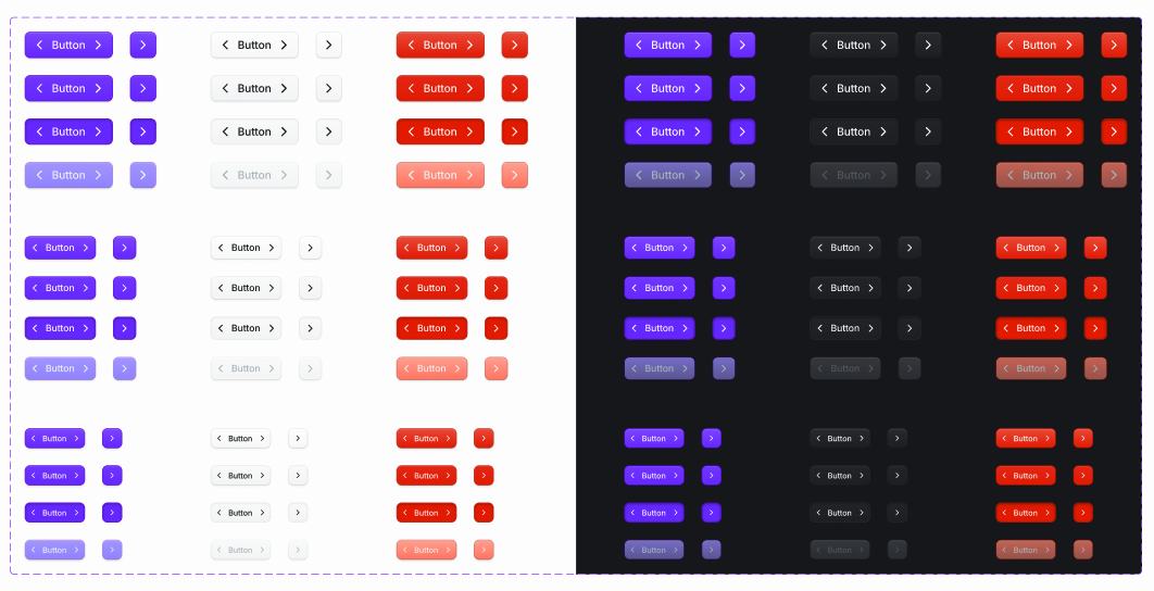 An image that shows the looking of the icons in our design system