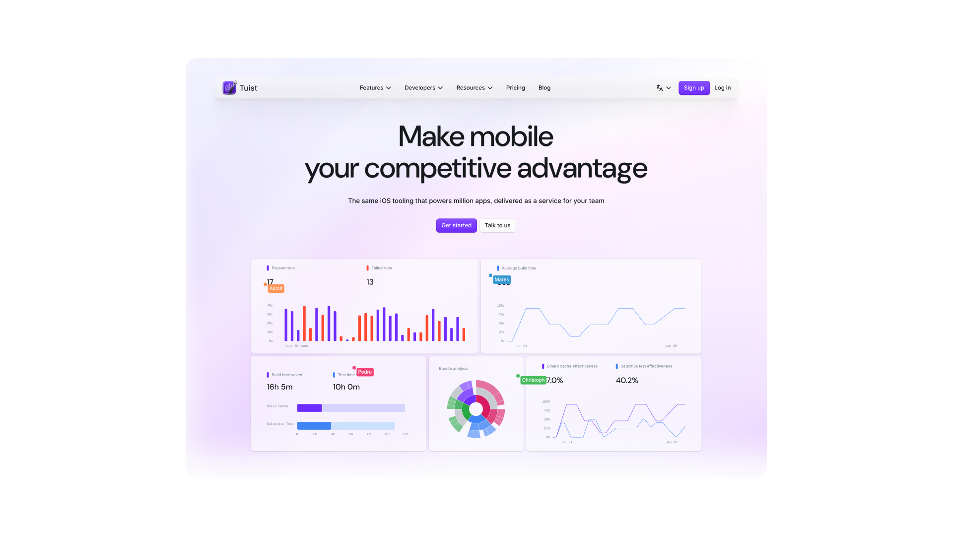 Third version of Tuist landing page